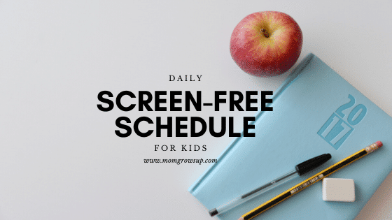 Daily Screen-Free Schedule for Kids